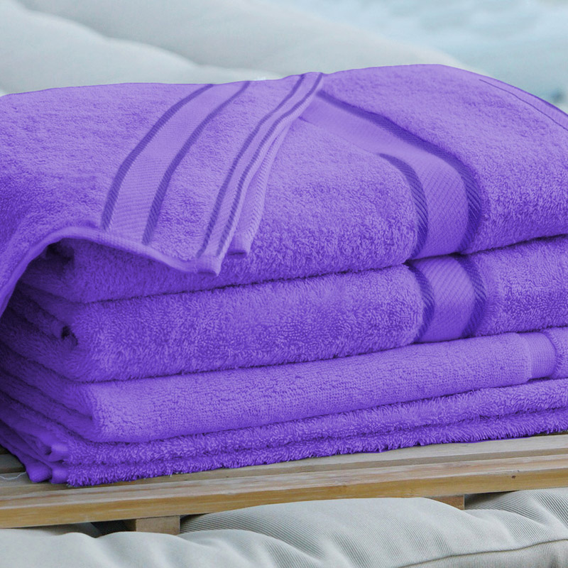 LAVENDER and Personalised Name Embroidered onto Towels Bath Robes Hooded Towel 